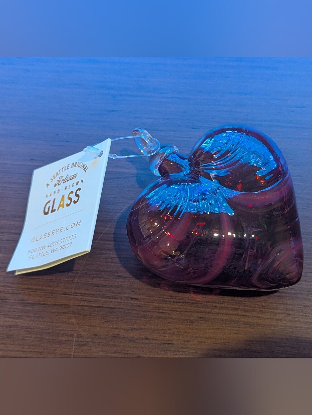 Glass Eye Studio Artisan Heart Ornament